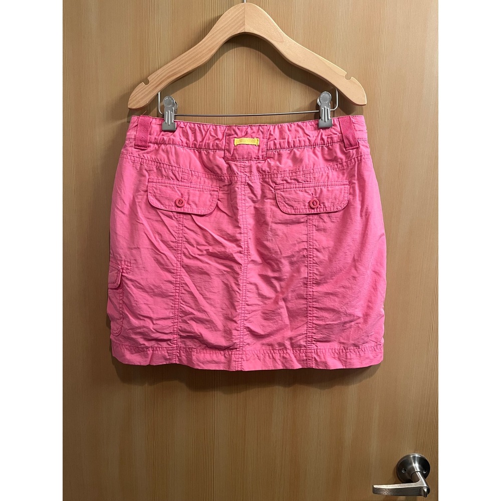 Lands' End Cargo Skort Womens 6P Pink Utility Mini Skirt Built-in Shorts - Picture 3 of 9